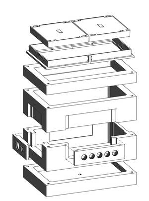 Kabelaufbauschacht Gr. 5